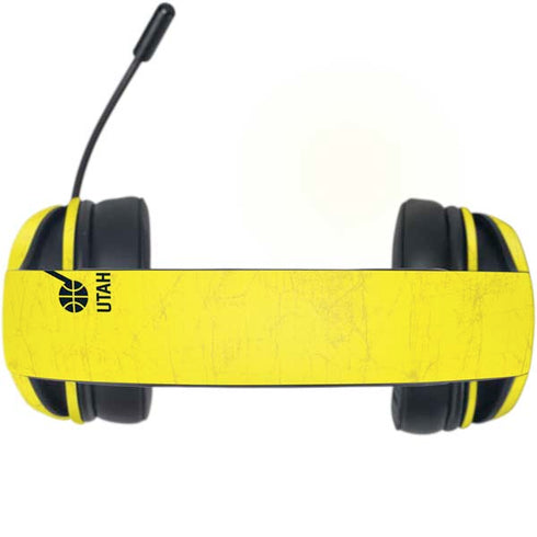 NBA Utah Jazz Yellow Texture Razer Kraken X Skin